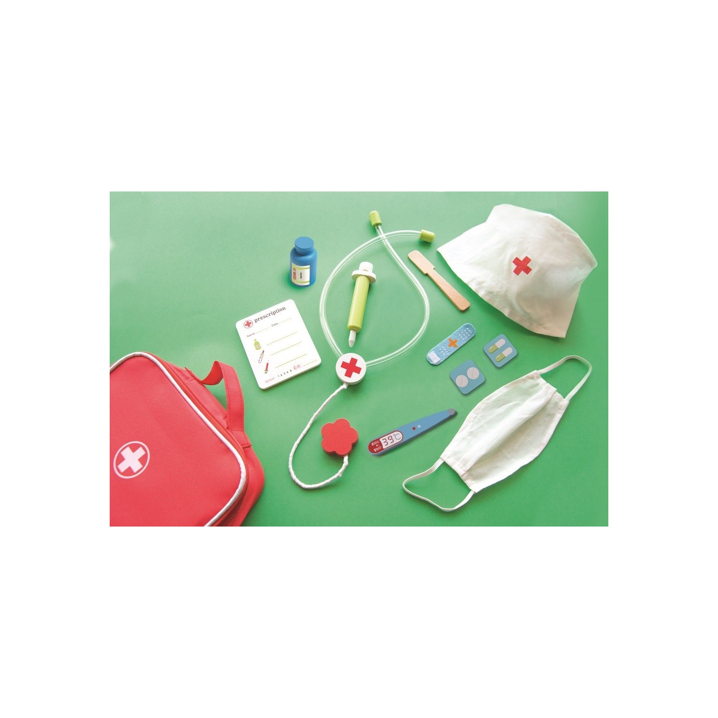 SET INFANTIL PROFESIÓN DE MADERA - SURTIDO