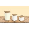 CONJUNTO 3 JARRAS DE BAMBU - S+M+L