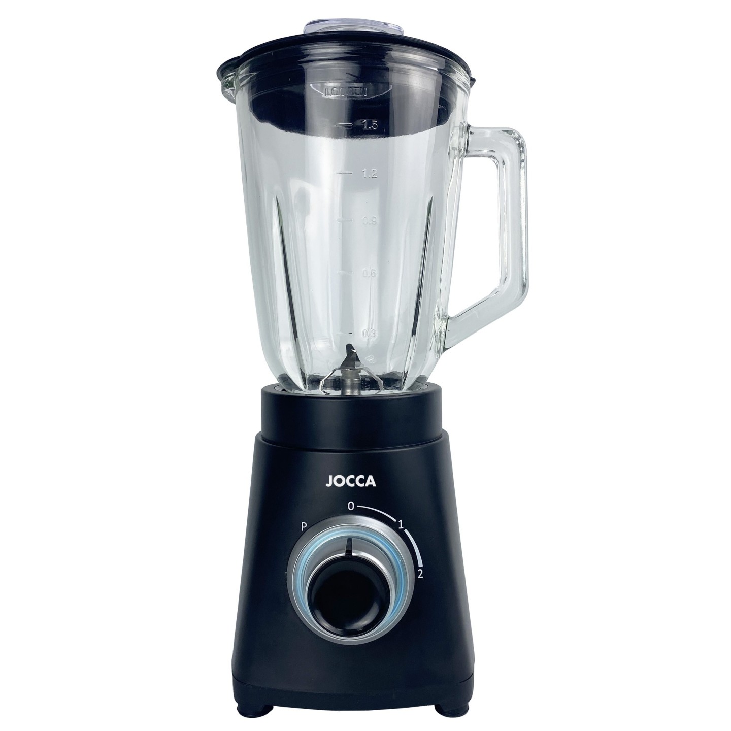 ▷ Blender avec bol en verre et socle en acier inoxydable - Jocca