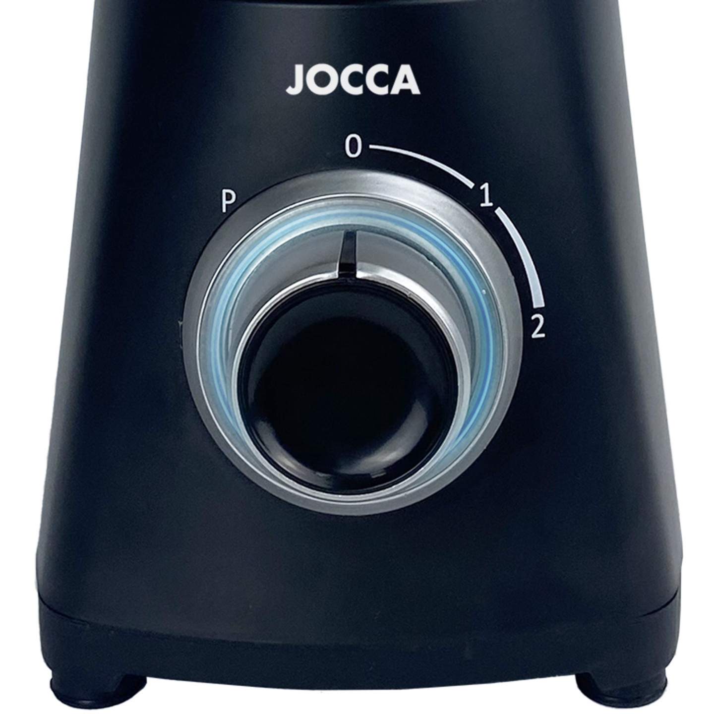 ▷ Batidora con vaso de cristal y base de acero inoxidable de Jocca