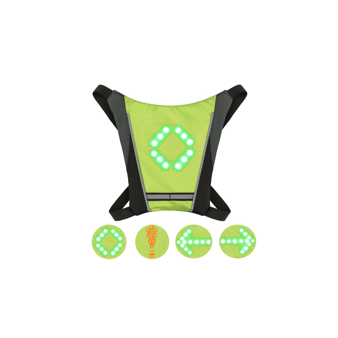 ▷  Chaleco para ciclistas con indicadores de Jocca