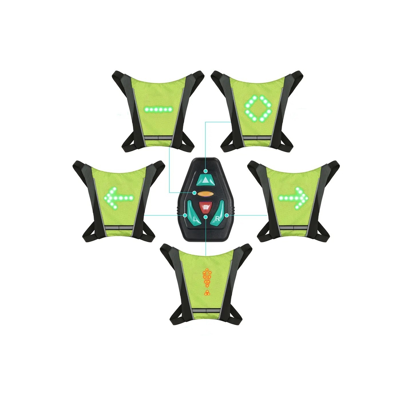 ▷ Vest for cyclists with indicators Jocca