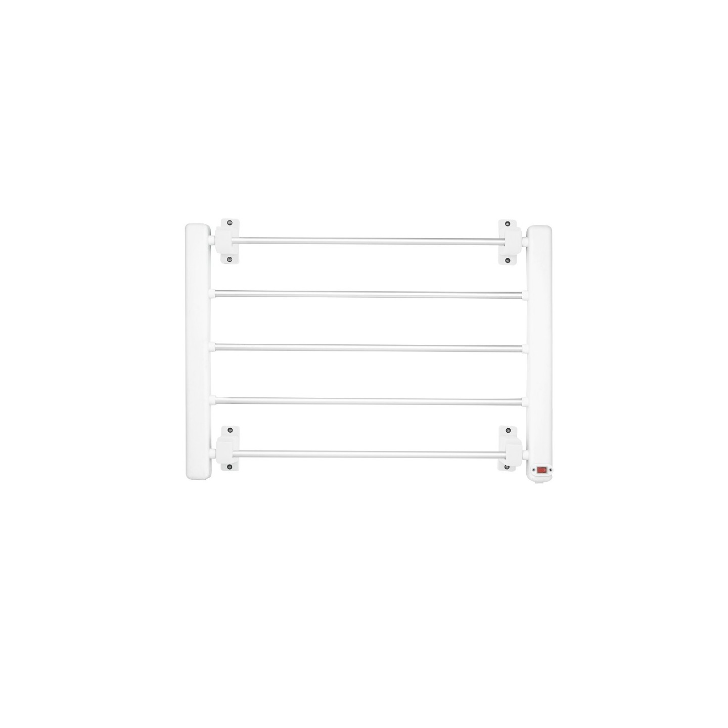 White wall electric towel rail with 5 heating bars | Jocca