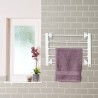White wall electric towel rail with 5 heating bars | Jocca