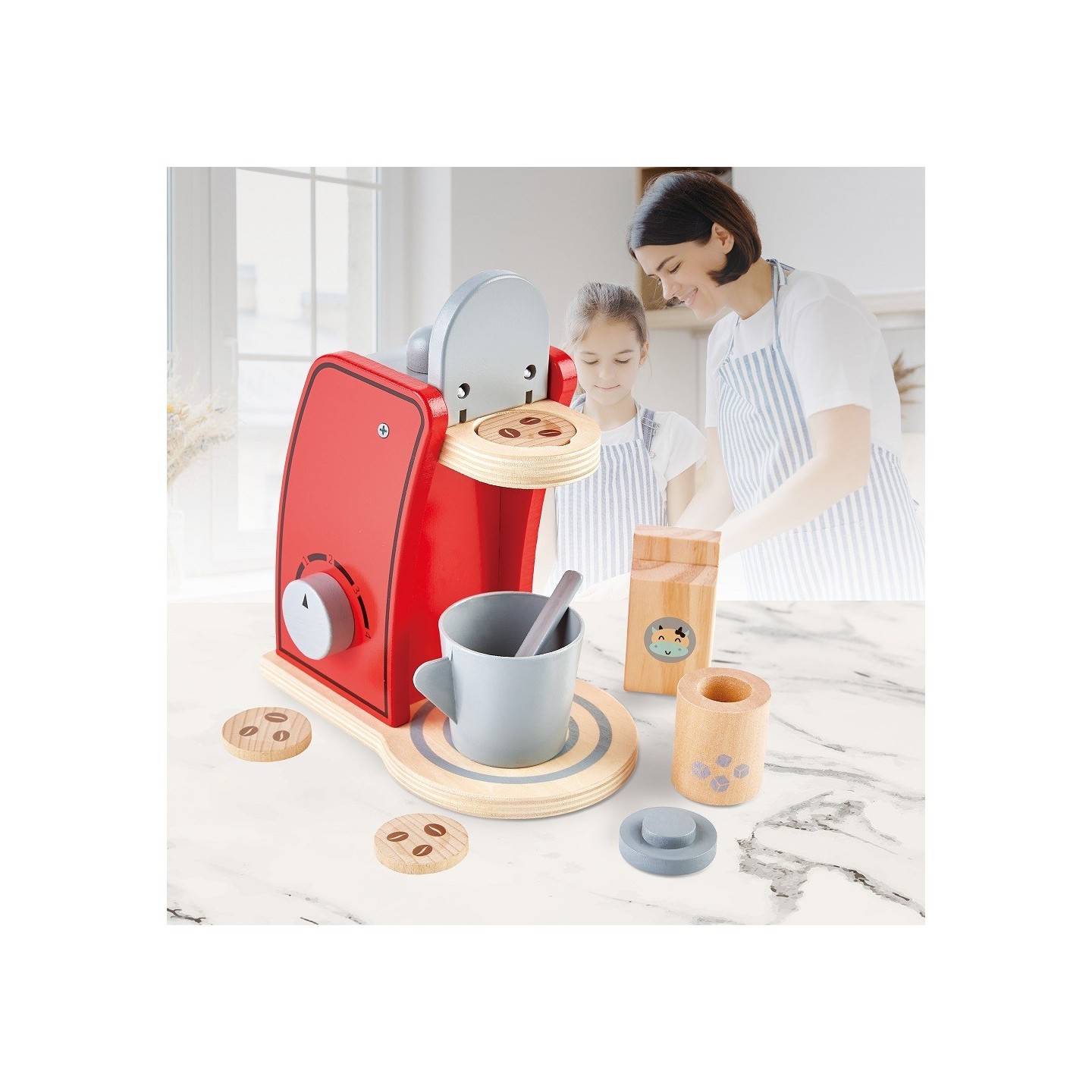 JUGUETE DE MADERA - MÁQUINA DE CAFÉ
