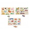 PUZZLE DE MADERA ANIMALES/COCHES - SURTID