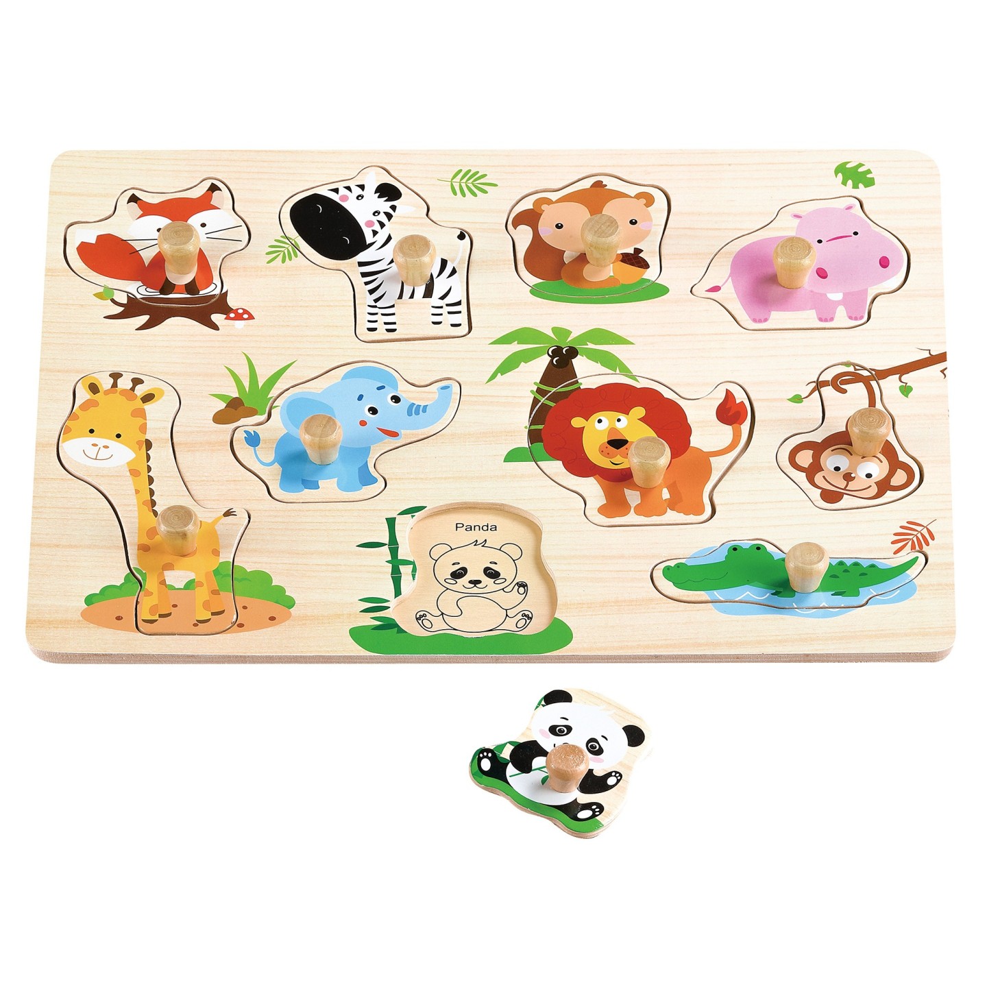 PUZZLE DE MADERA ANIMALES/COCHES - SURTID