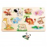 PUZZLE DE MADERA ANIMALES/COCHES - SURTID
