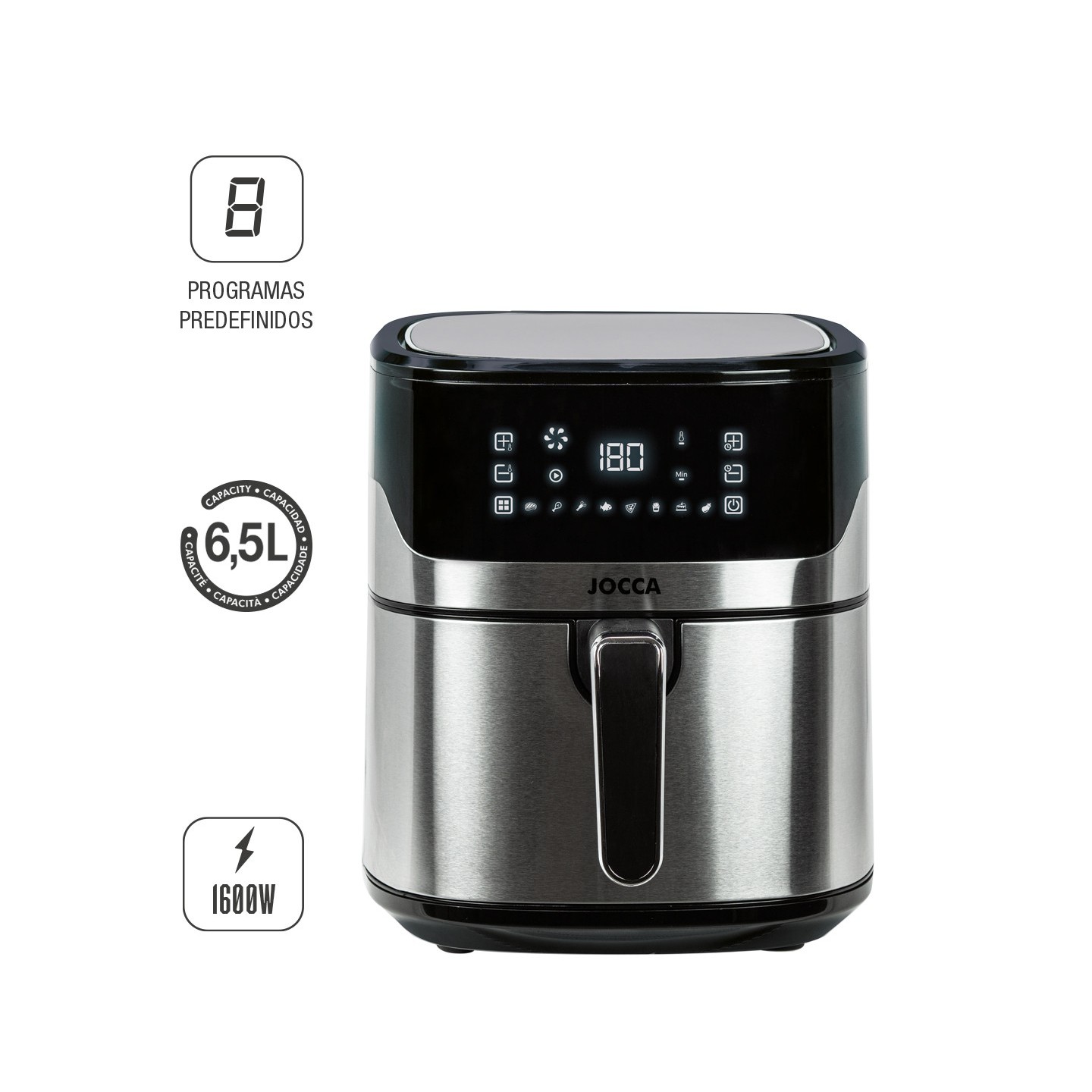 Freidora sin aceite 5L con pantalla digital