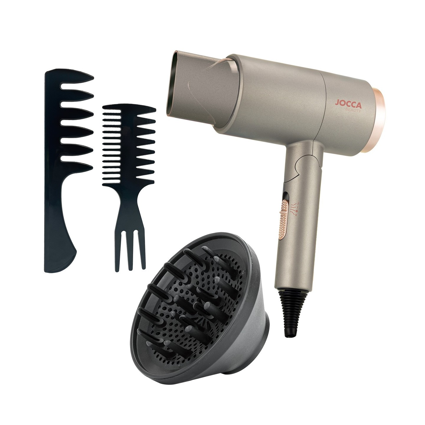 Sèche-cheveux compact avec peignes