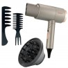 COMPACT HAIR DRYER WITH COMBS