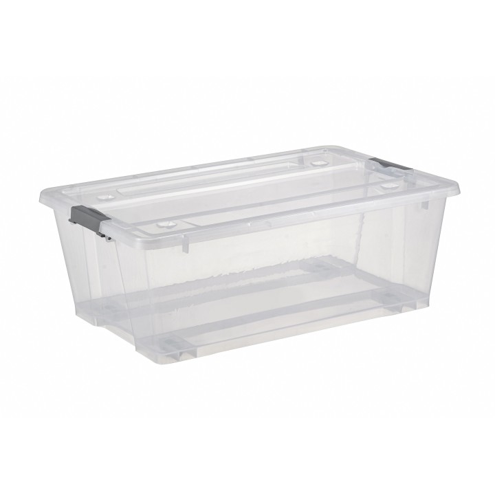 30 L ALMACENAMIENTE PLASTICO COM CLIPS GRATUITO
