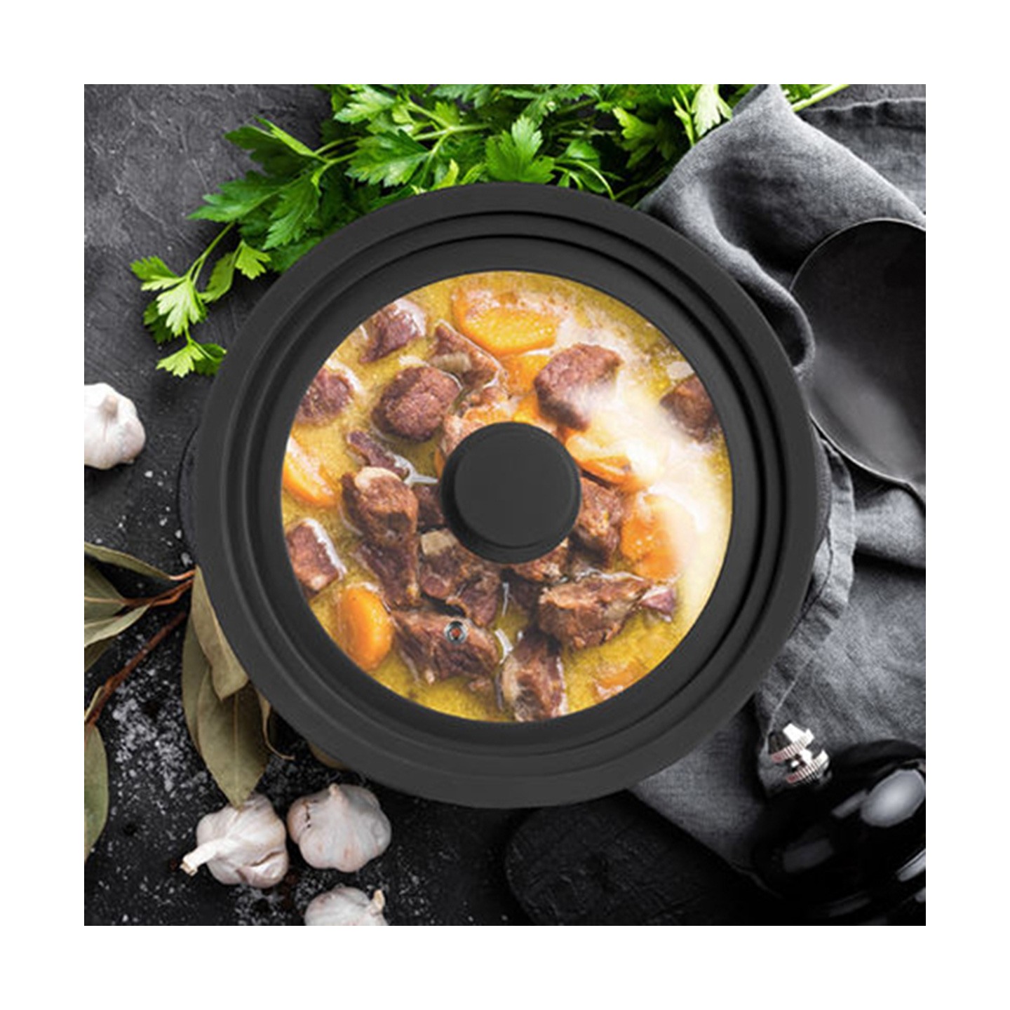 Copertura di vetro con silicone Jocca