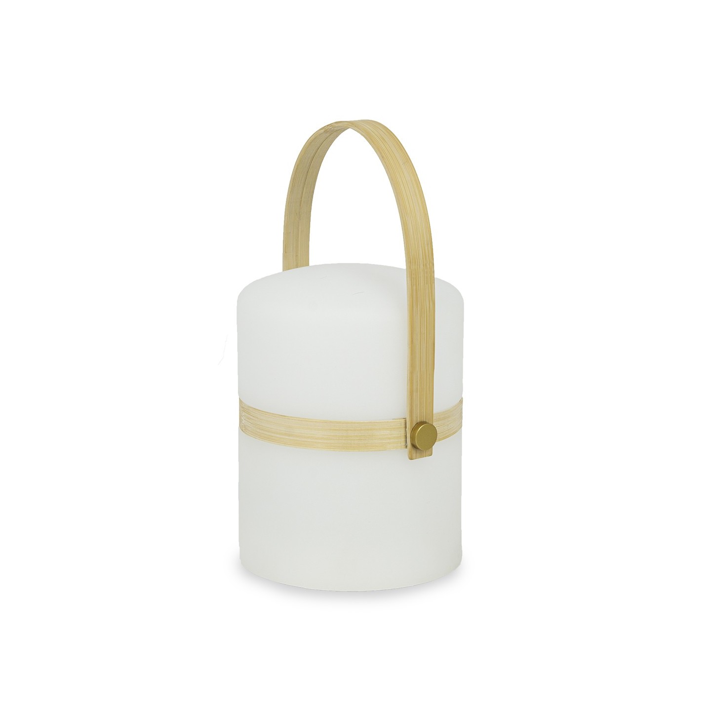 LAMPADA LED DA TAVOLO PORTATIL CON MANICO DI BAMBÙ