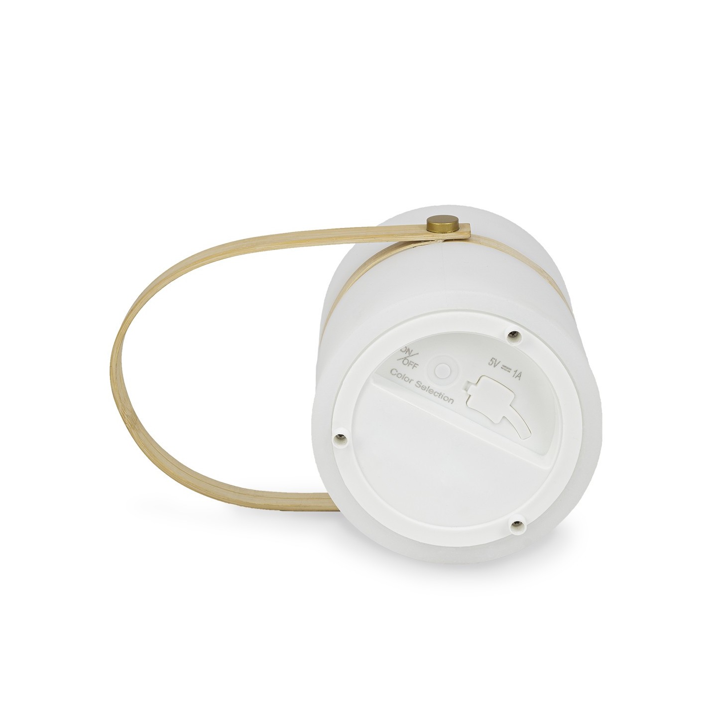 LAMPADA LED DA TAVOLO PORTATIL CON MANICO DI BAMBÙ