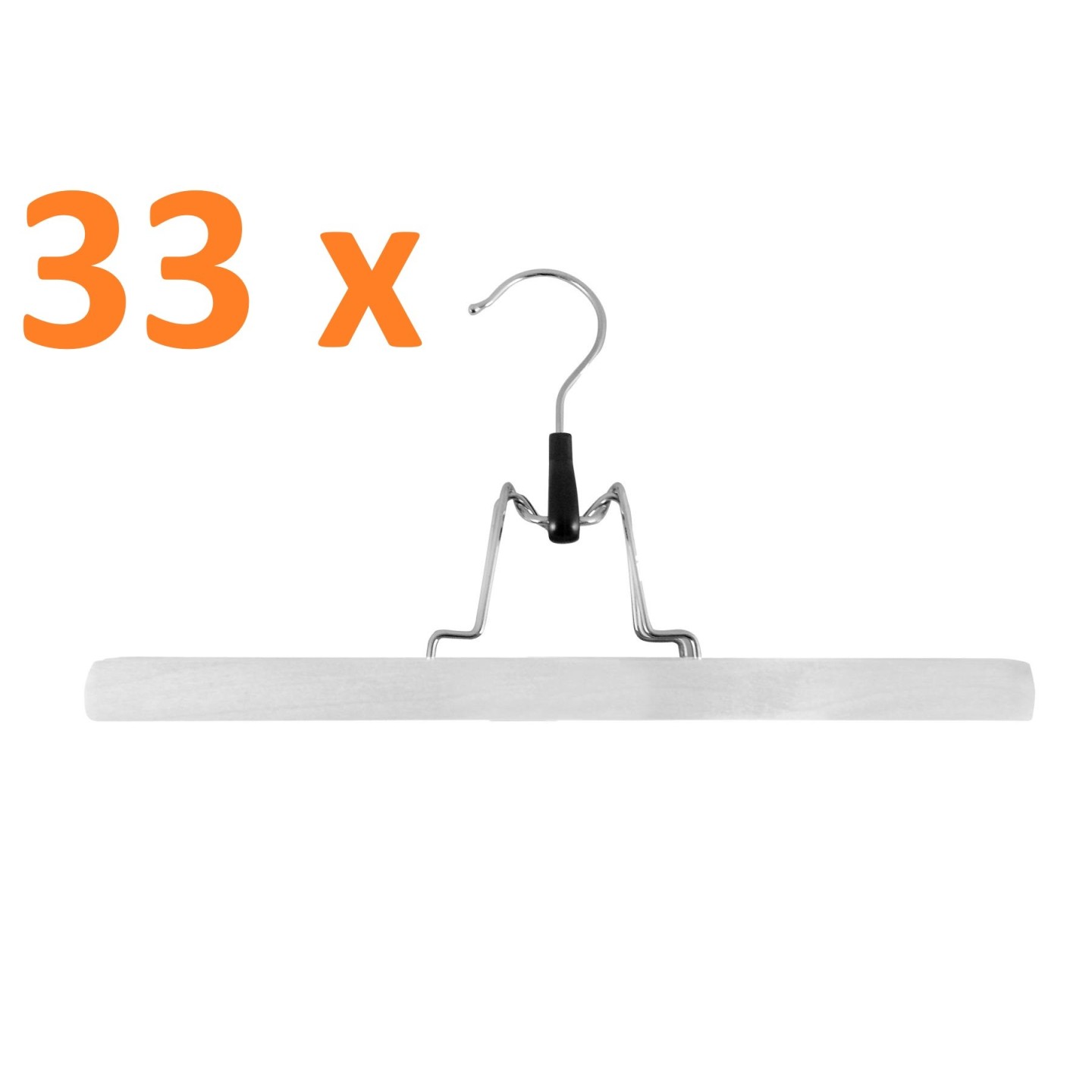 ▷ Set Jocca de 16 perchas pinza de madera blanca