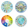 BRINQUEDO QUEBRA-CABEÇA DE DESENHO CIRCULAR - sortido