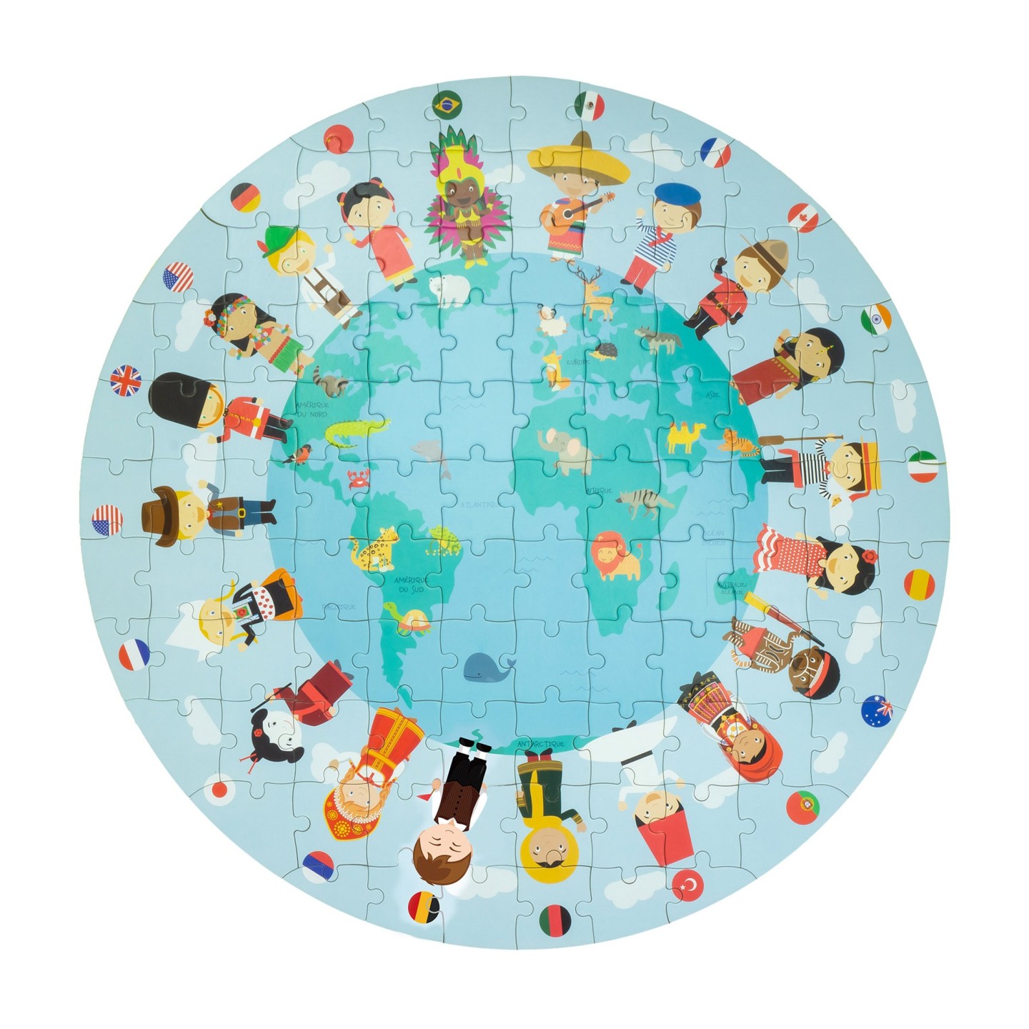 JUGUETE PUZZLE CIRCULAR DE DIBUJOS - surtido
