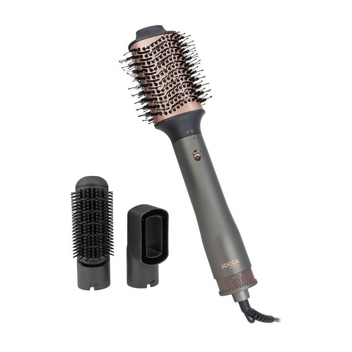 Spazzola asciugacapelli 4 in 1 con 3 teste e casi intercambiabili | Jocca