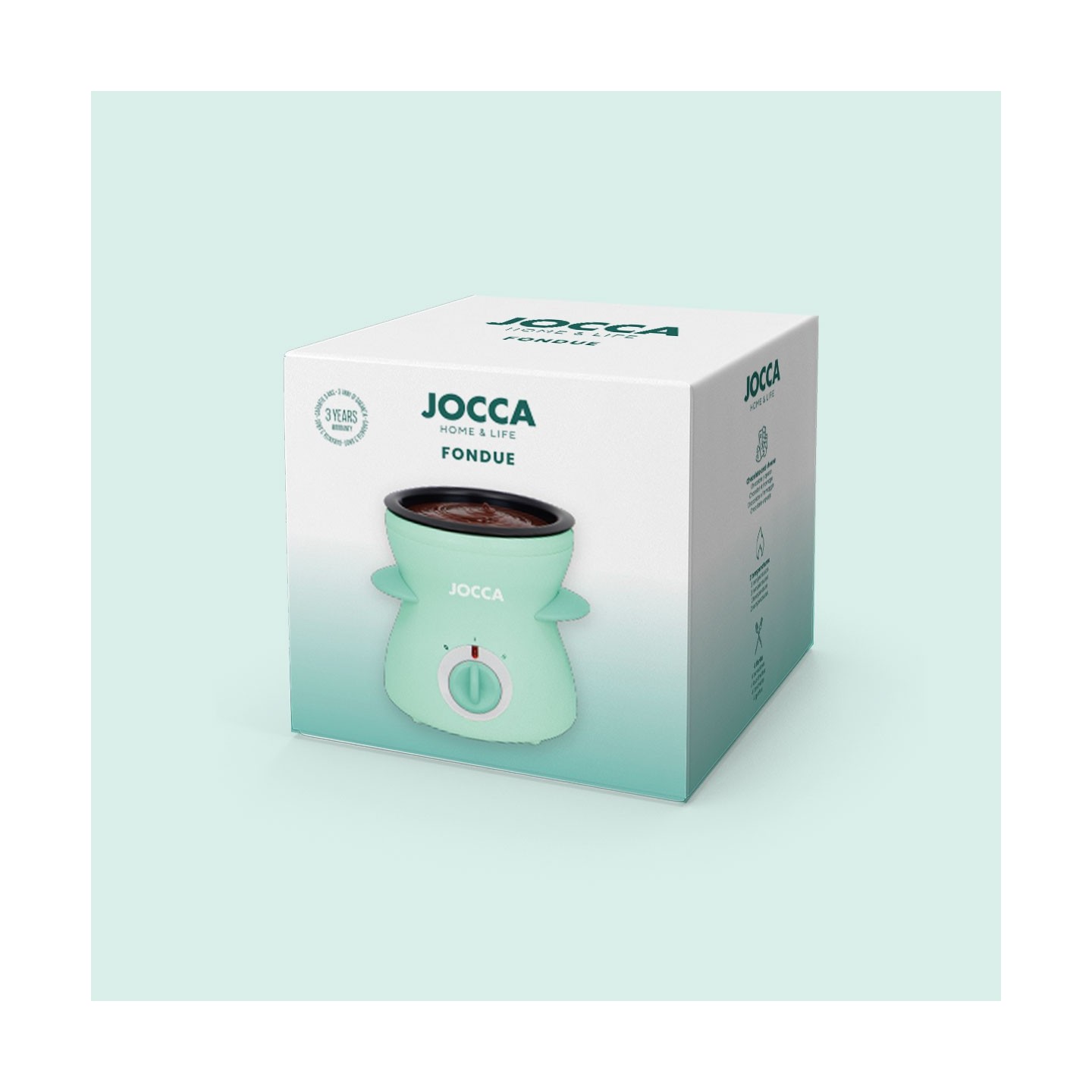 Máquina fondue 350 ml Funny Cooking turquesa | JOCCA