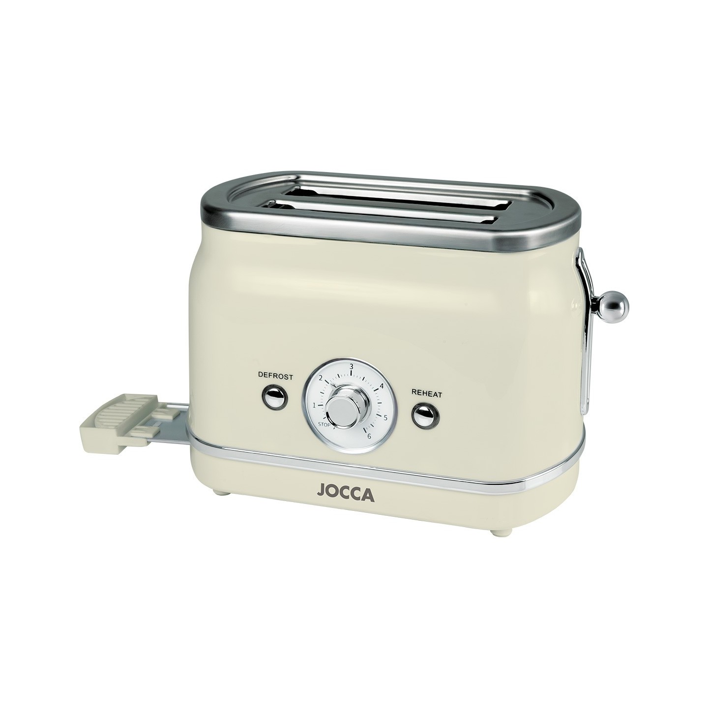 Torradeira de creme vintage 2 fatias com funções 3 em 1 700W | Jocca
