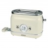 Vintage-Creme-Toaster 2 Scheiben mit Funktionen 3 in 1 700W | Jocca