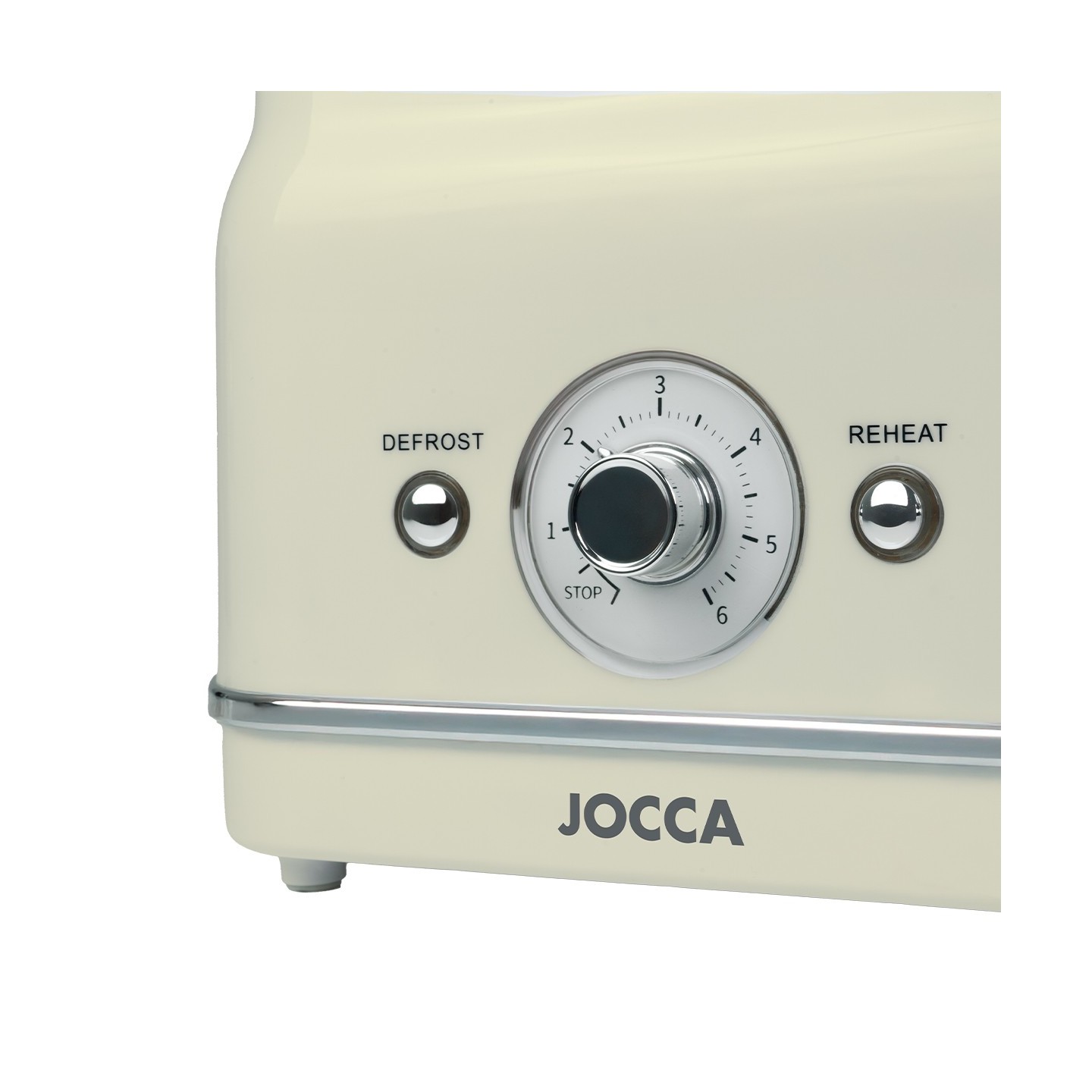 Vintage-Creme-Toaster 2 Scheiben mit Funktionen 3 in 1 700W | Jocca