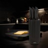 Tacoma con gioco di 5 coltelli in acciaio inox in crema o nero | Jocca