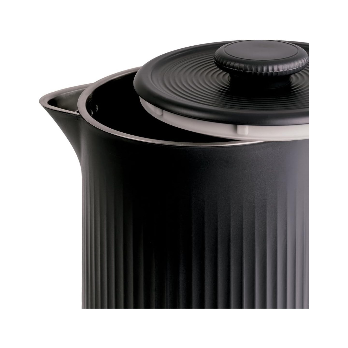 Schwarzer elektrischer Wasserkocher 1.8l Edelstahl 1500W | Jocca