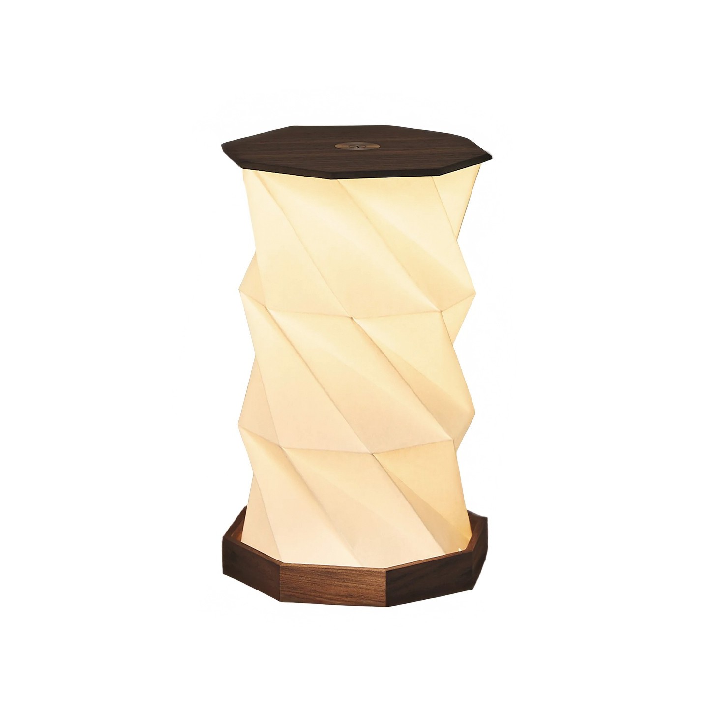 Faltbare LED Lampe mit einstellbarem Licht und Origami-Design