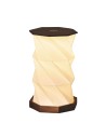 Lámpara LED inalámbrica recargable USB plegable origami papel y madera JOCCA