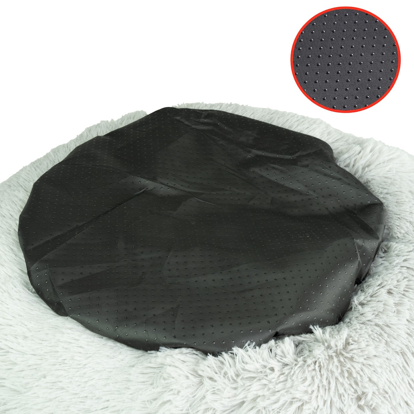 Cama de cabelo redonda jocca para animais de estimação