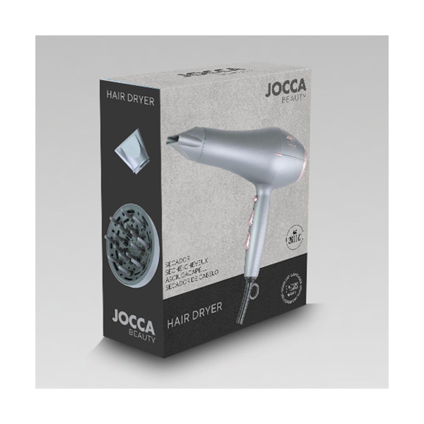 Secador De Pelo Iónico Profesional 2600W - Motor AC - JOCCA