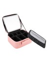 Cartella di trucco con laptop portatile ricaricabile rosa jocca