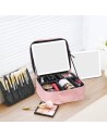 Cartella di trucco con laptop portatile ricaricabile rosa jocca