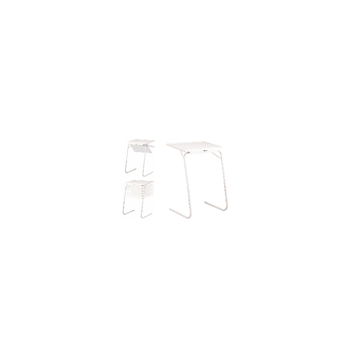 Table auxiliaire pliable blanche ajustable en hauteur et angle | Jocca