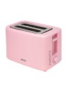 Rosa Toaster 2 Scheiben mit 7 Ebenen und Funktionen Tauen und Wiedererwärmung | Jocca