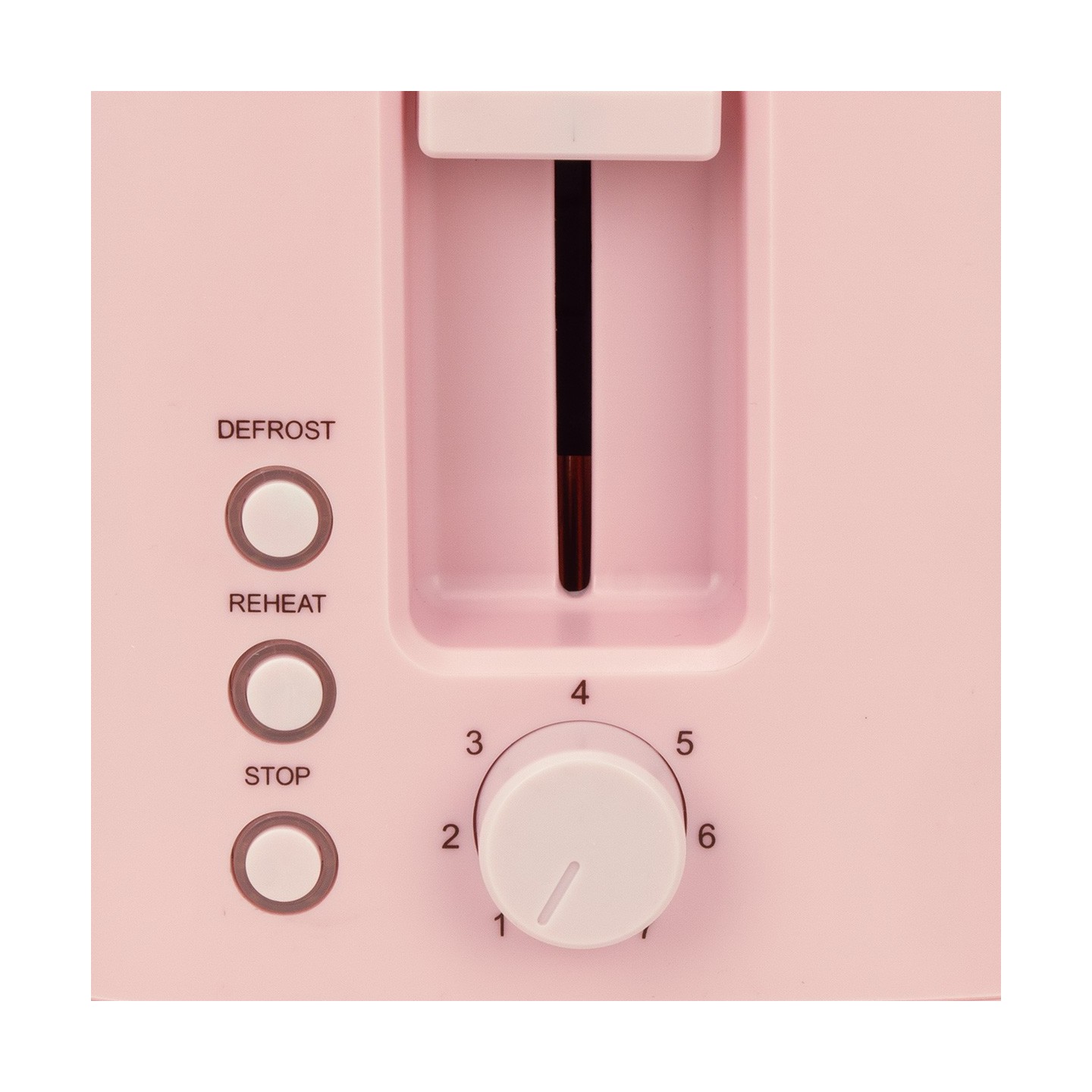 Toaster rose 2 tranches avec 7 niveaux et fonctions dégel et réchauffage | Jocca