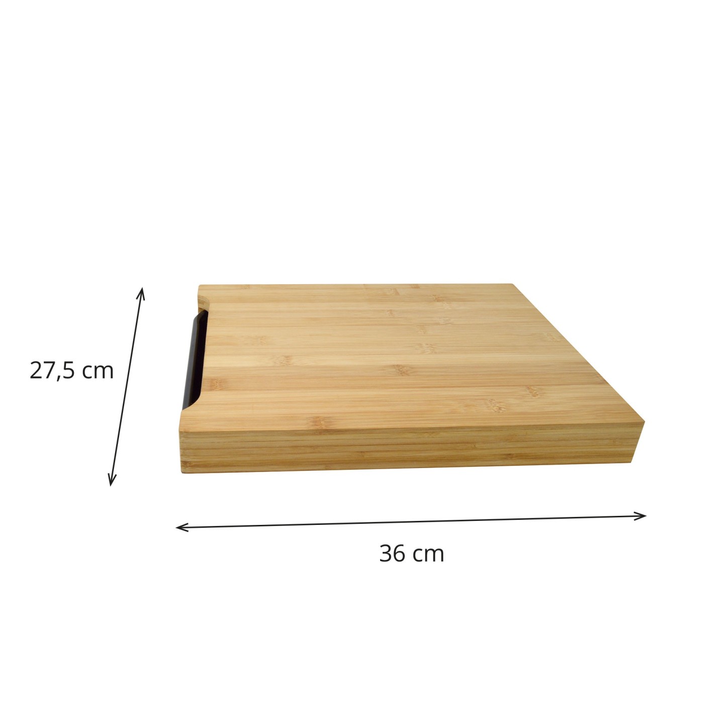 Planche à découper en bambou avec plateau Jocca