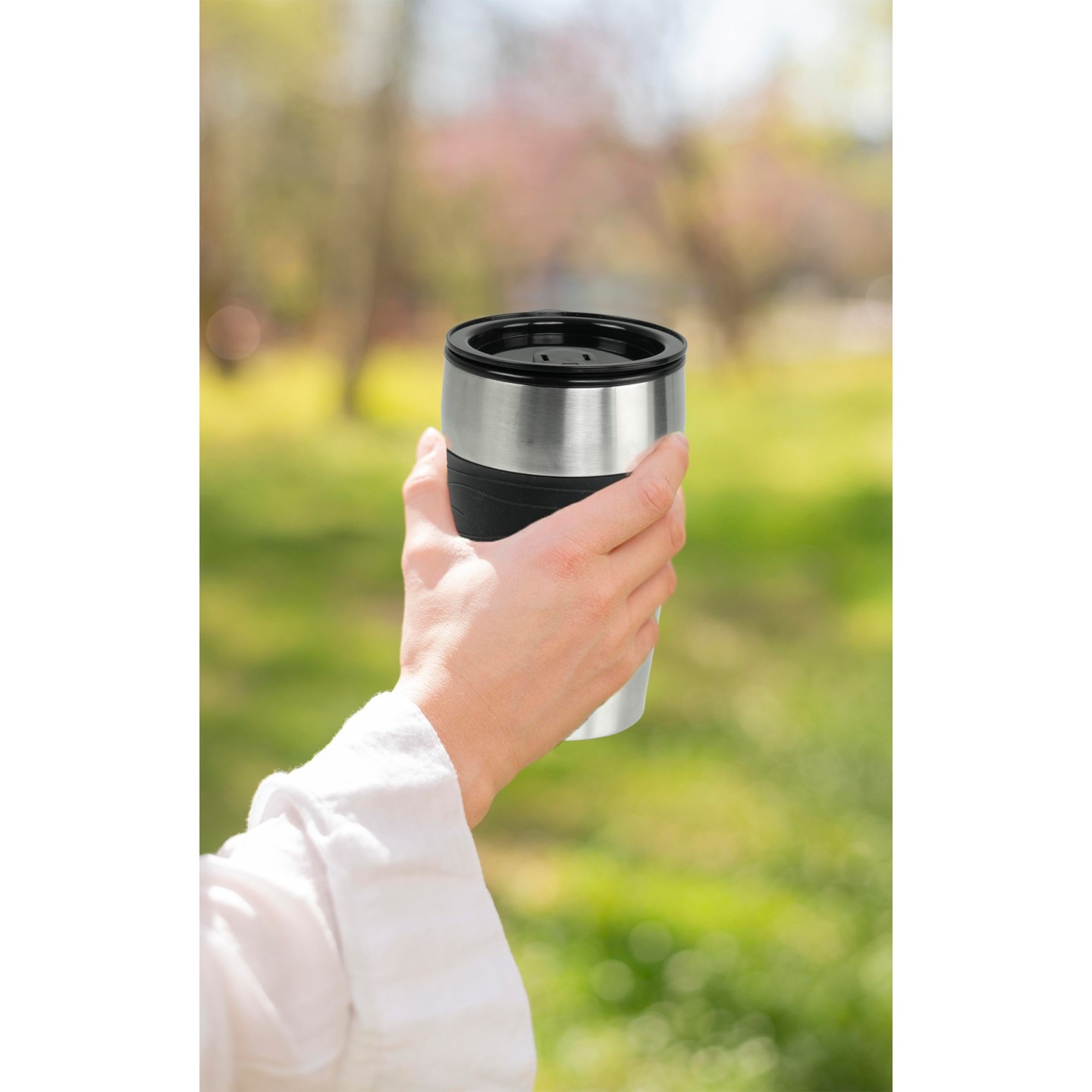 Cafetera de goteo individual con termo y taza de viaje 420ml | JOCCA