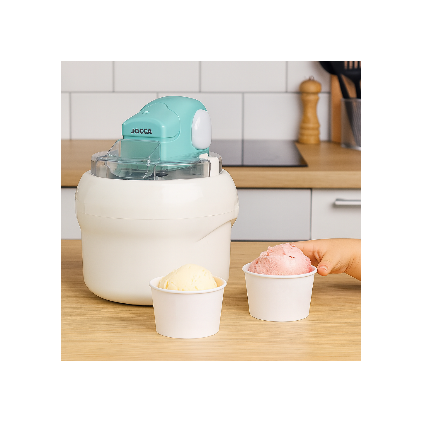 Heladera Turquesa 700 ml – Máquina de helados caseros rápida | JOCCA
