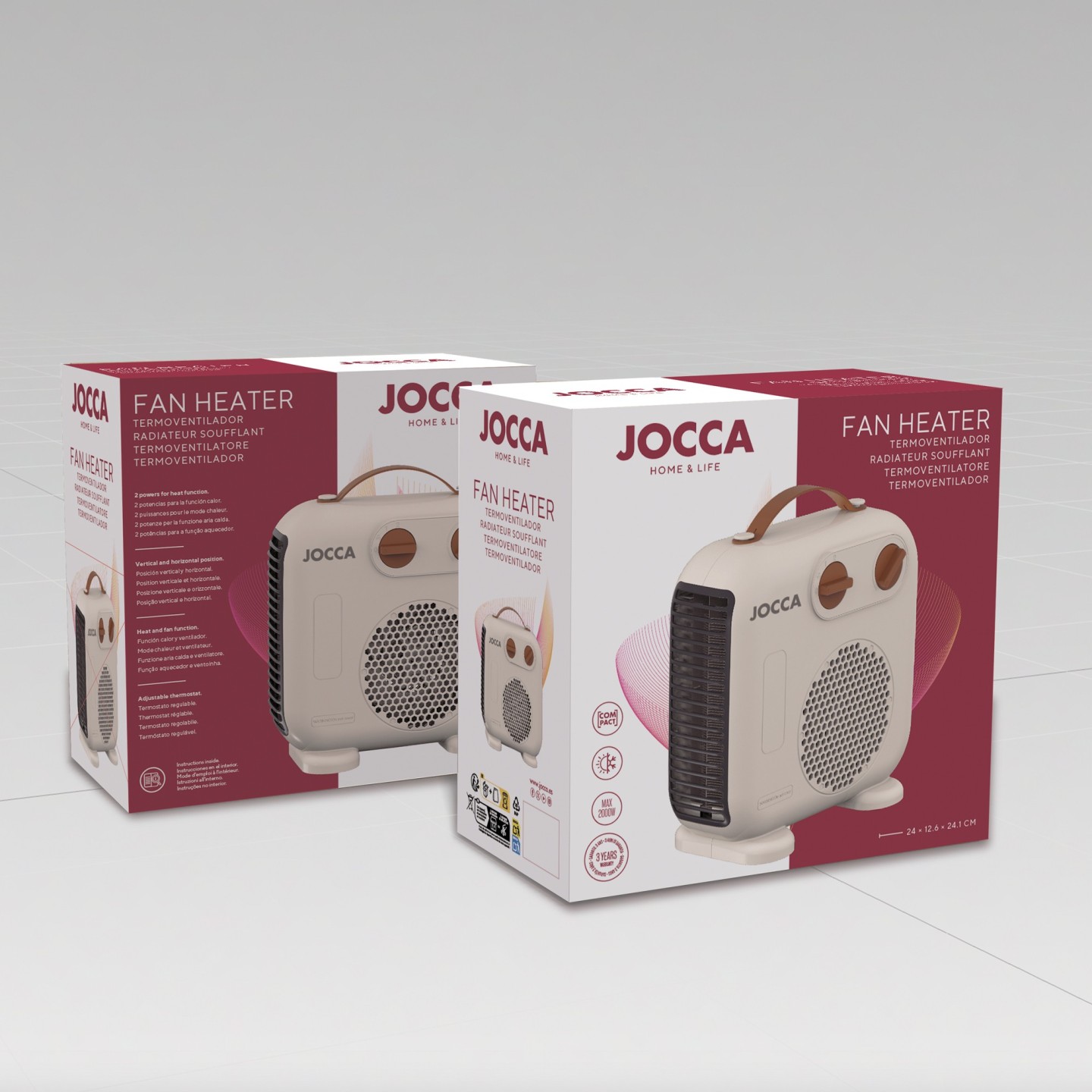 2000w thermal heater | Hot air and fan | Jocca