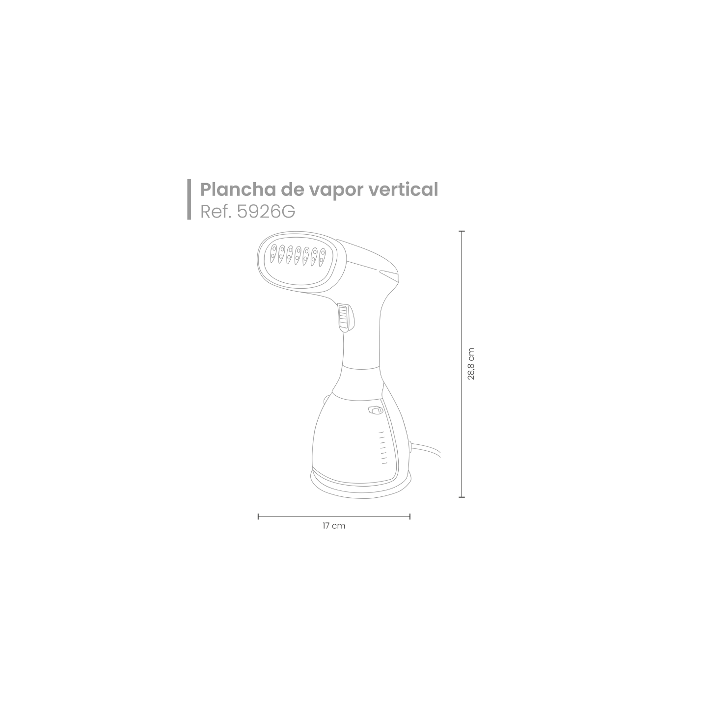 Brosse verticale à vapeur avec dépôt amovible et chauffage rapide | Jocca