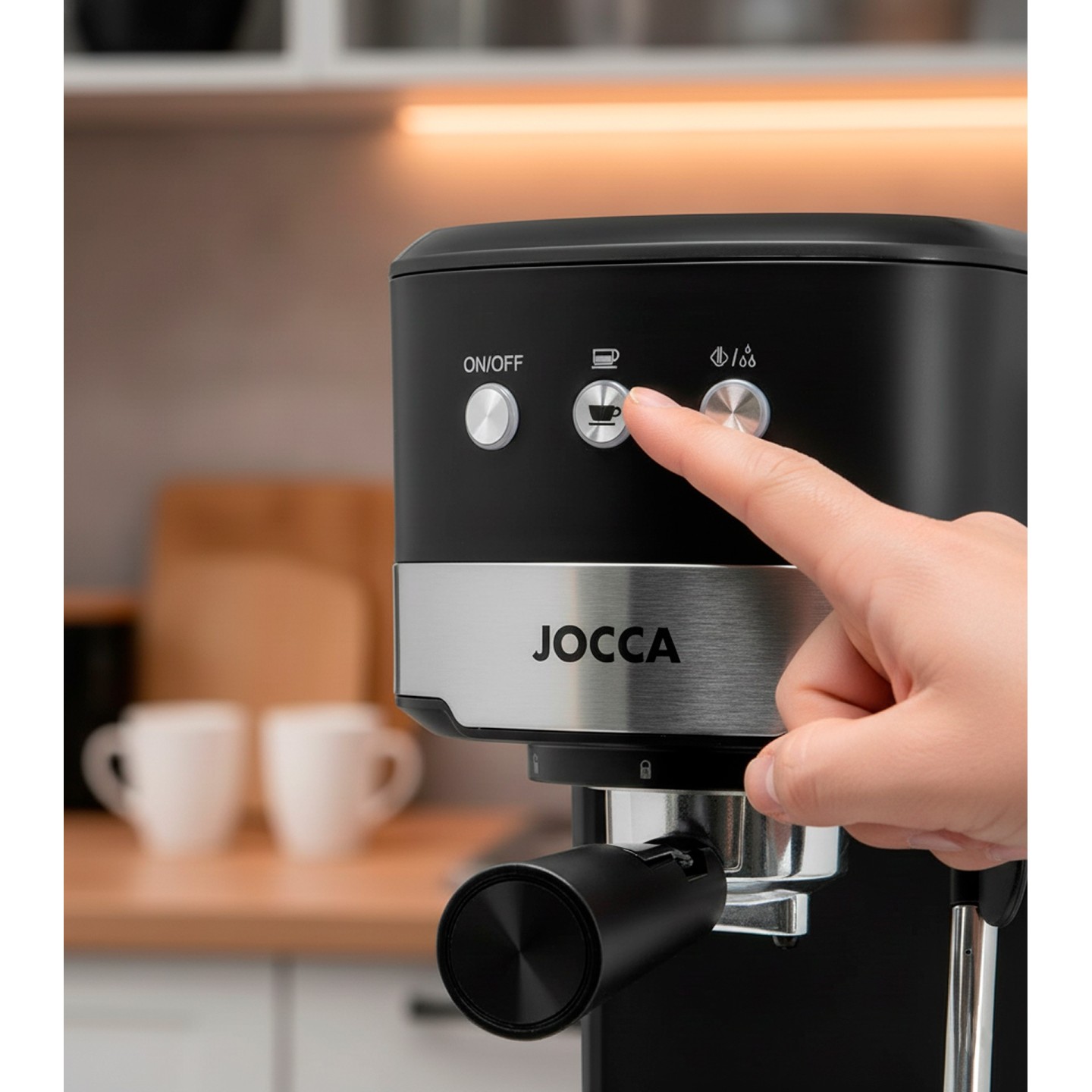 Cafetera Espresso 20 Bares Con Vaporizador Y Depósito Desmontable 1,25L | JOCCA