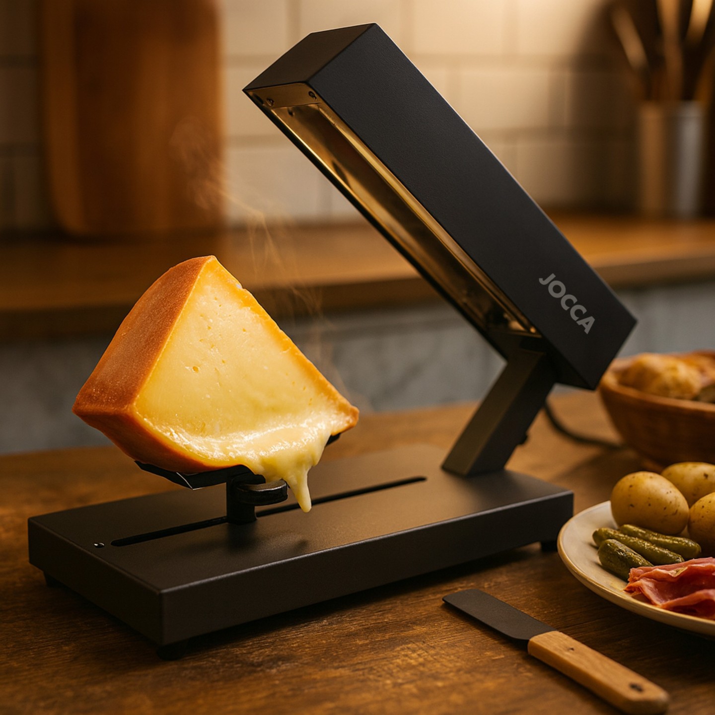 400W Electric Raclette | Stainless steel cheese-founder |Jocca
