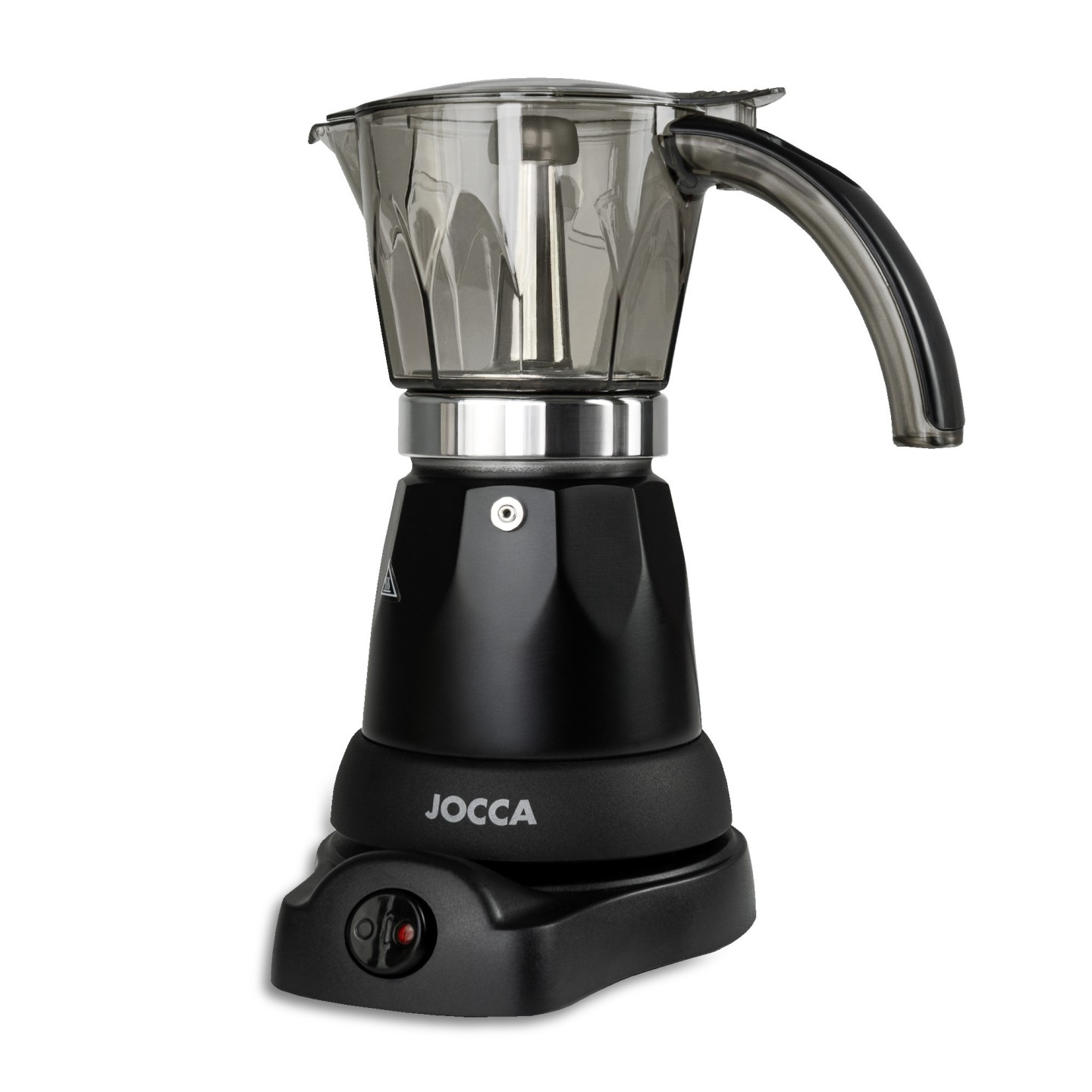 Elektrische italienische Kaffeemaschine 6 Tassen mit 360 ° Drehbasis und Wireless-Jug | Jocca