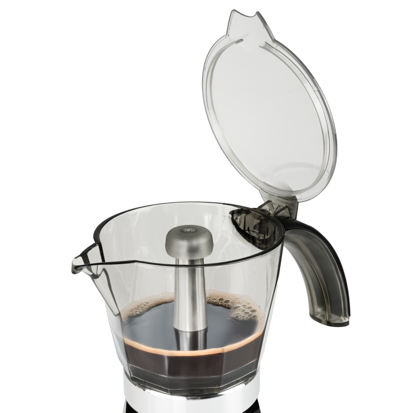 Elektrische italienische Kaffeemaschine 6 Tassen mit 360 ° Drehbasis und Wireless-Jug | Jocca