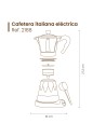 Bollitore per caffè italiano Elettrico Natura 6 tazza Jocca