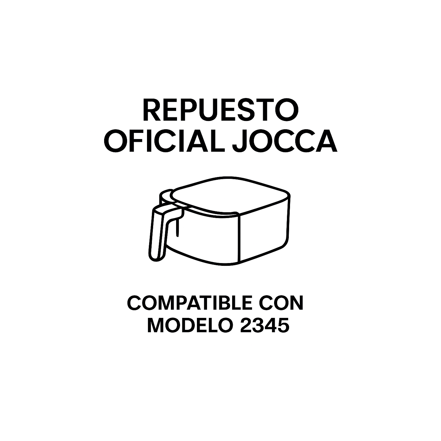 Cubeta de freidora para modelo 2345