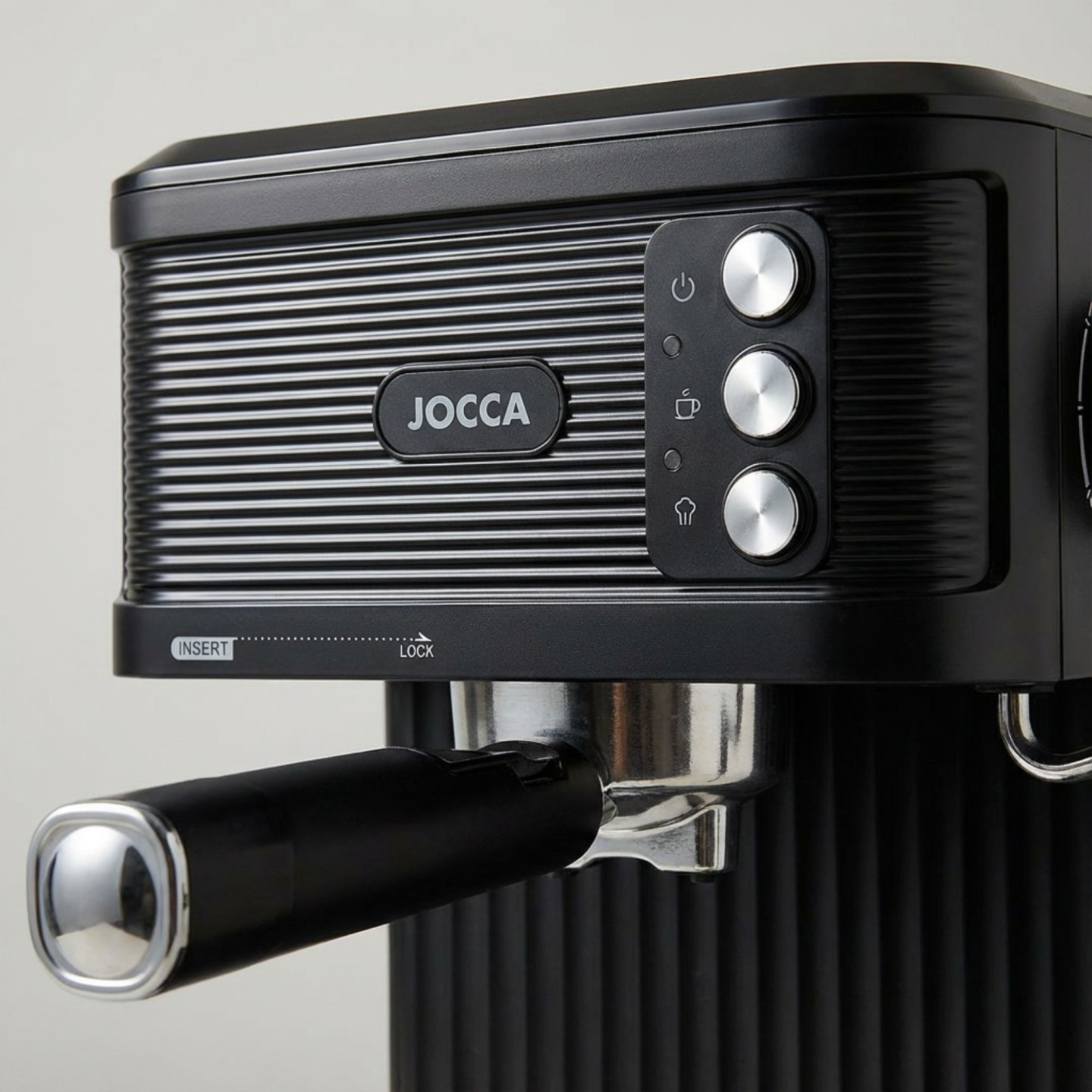 Cafetière Espresso 20 bars avec vaporisateur et dépôt de 1,8L | Jocca